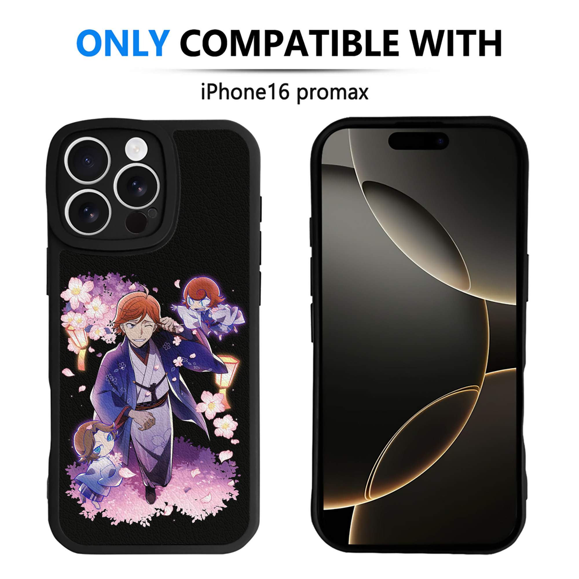 （画像用） 文豪ストレイドッグス Bungo Stray Dogs 【iPhone 16シリーズ対応】シリコンスマホケース（レザー調） 材質：シリコン